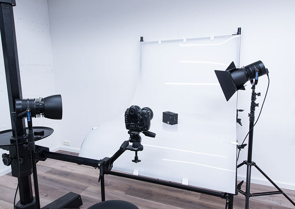 Die Detailansicht des Aufnahmetischs im Studio 2